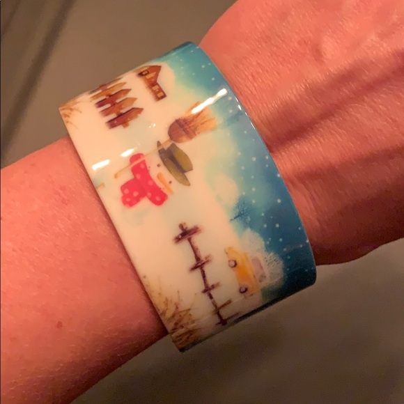 NWT Snowman Bracelet Cuff - Picture 3 of 8